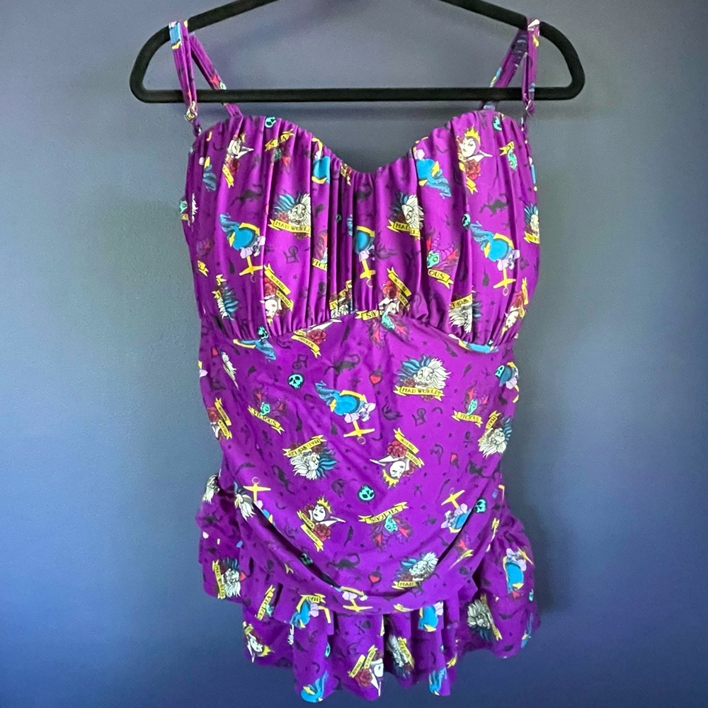 COPY - NWT Disney Villains one piece swimsuit size 3x